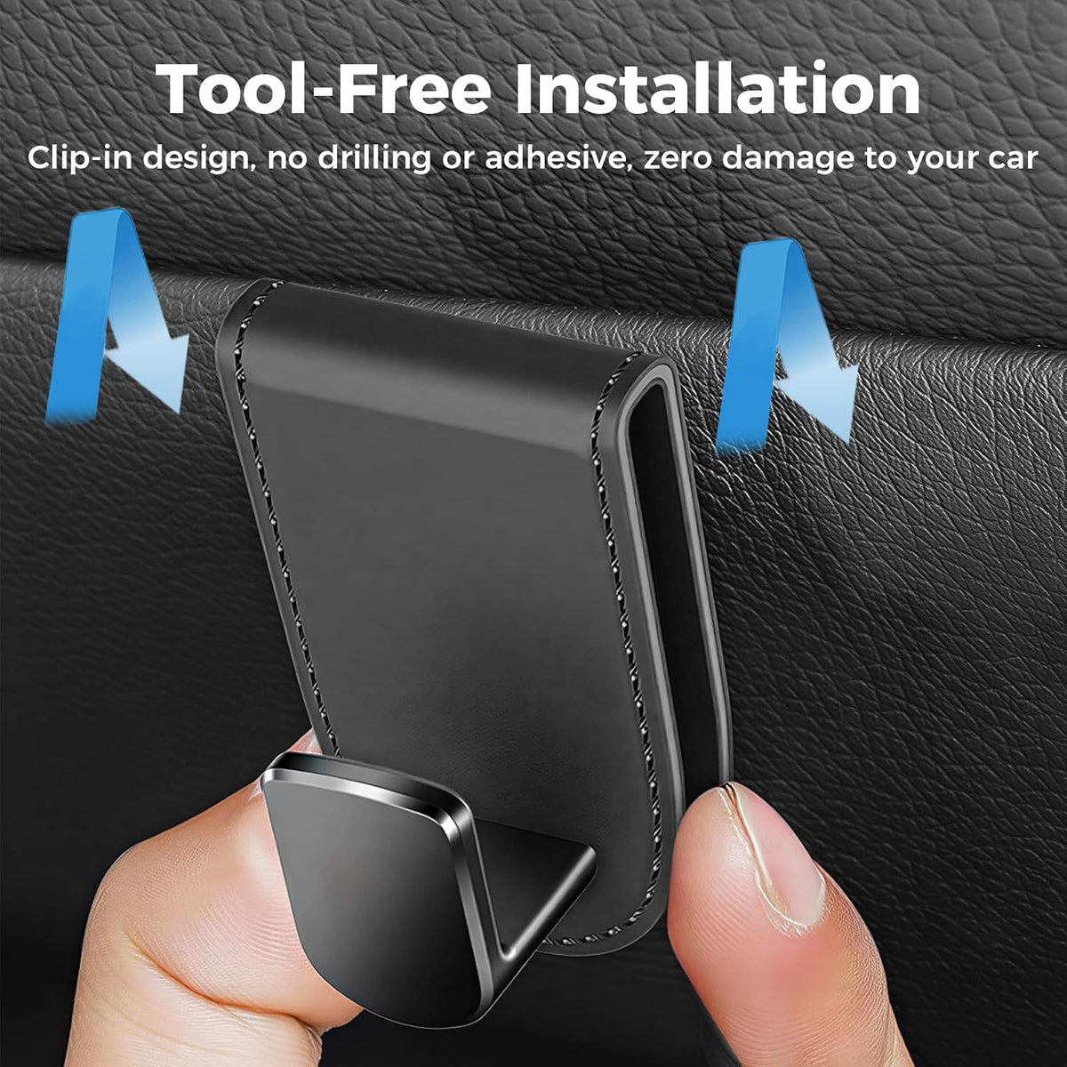 2 Packs Upgraded Foldable Car Seat Back Hooks for Mercedes-Benz